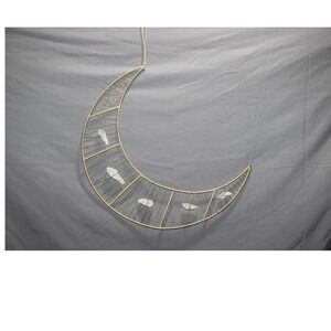 Moon Phase Crystal Wall Hanging – One Stone Missing – 15.5 x 12.5 in
